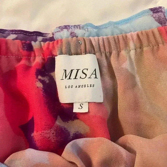 MISA Women’s Isella Ruffled Off The Shoulder Mini Dress Size Small - Picture 10 of 10